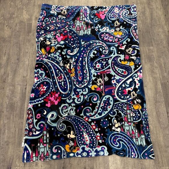 Vera Bradley Other - Disney vera Bradley whimsical paisley throw fleece blanket castle Mickey